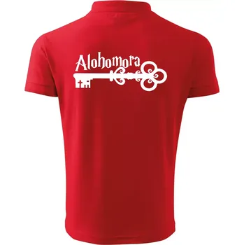 Pánská košile Harry - Alohomora - Polokošile pánská Pique Polo 203 - 2XL ( Červená )