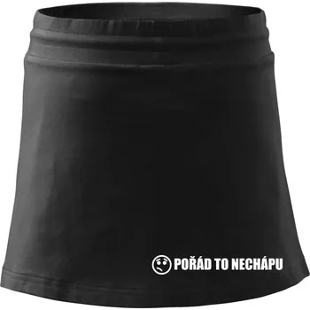 Dámská sukně Nechápu to - pořád to nechápu - Sportovní sukně - two in one - XS ( Černá )