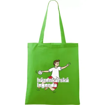 Nákupní taška Házenkářská legenda - Taška bavlněná - 42 x 38 cm ( Apple Green )