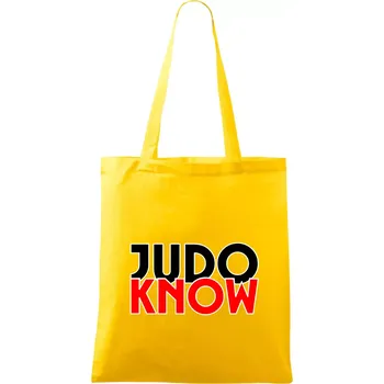 Nákupní taška Judo know - Taška bavlněná - 42 x 38 cm ( Žlutá )