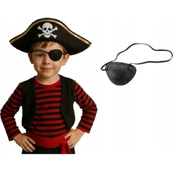 Klobouk Pirátksá sada pro děti Klobouk plus Klapka na oko 2 ks