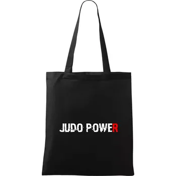 Nákupní taška Judo power - Taška bavlněná - 42 x 38 cm ( Černá )