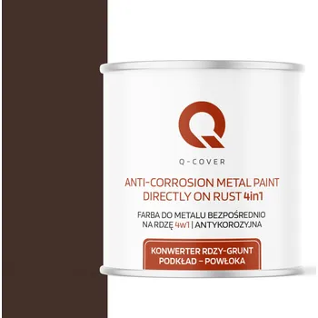 barva na kov BARVA NA KOV NA REZ ŽELEZNÁ 4v1 ČOKOLÁDOVĚ HNĚDÁ RAL 8017 POLOMATNÁ 2.5L