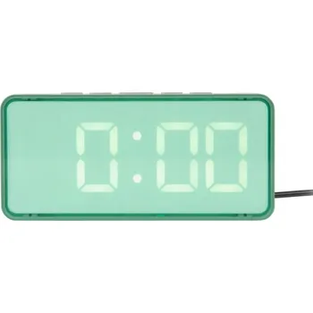 Hodiny Budík, stolní hodiny, moderní do obýváku, ložnice zelený AUDAZ