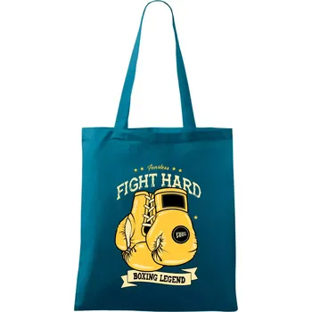 Boxing legend - Taška bavlněná - 42 x 38 cm ( Petrolejová )