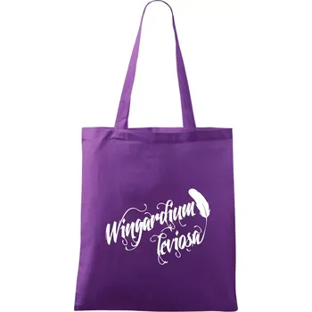 Harry - Wingardium Leviosa - Taška bavlněná - 42 x 38 cm ( Fialová )
