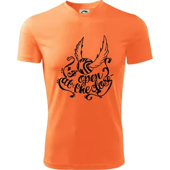 Chlapecké tričko Harry - Zlatonka - Dětské triko sportovní (dresovina) - 146 cm/10 let ( Neon mandarine )