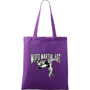MMA v boji - Taška bavlněná - 42 x 38 cm ( Fialová )