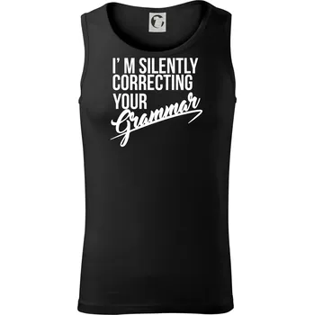 Correcting grammar - Tílko pánské Core - S ( Černá )