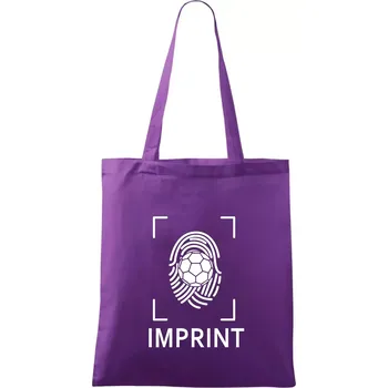 Házená imprint - Taška bavlněná - 42 x 38 cm ( Fialová )