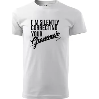 Correcting grammar - Triko extra velké (5-8XL) - 6XL ( Bílá )
