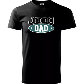 Pánské tričko Judo Dad - Triko extra velké (5-8XL) - 8XL ( Černá )