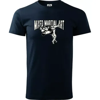 Pánské tričko MMA v boji - Triko extra velké (5-8XL) - 8XL ( Námořní modrá (velmi tmavá - téměř černá) )