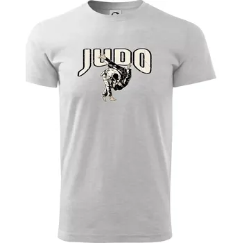 Pánské tričko Judo v boji - Triko extra velké (5-8XL) - 8XL ( Světlešedý Melír )