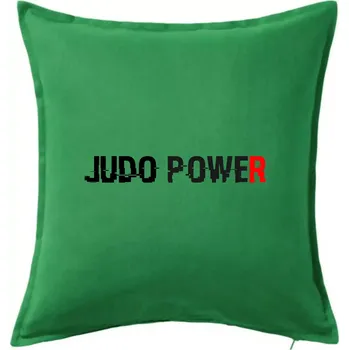Polštář Judo power - Polštář 50x50 - 50x50 - Včetně výplně ( Středně zelená )