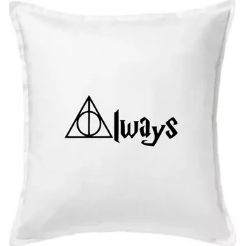 Polštář Harry - Always - Polštář 50x50 - 50x50 - Včetně výplně ( Bílá )