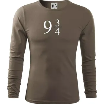 Pánské tričko Harry - Nástupiště 9 a třičtvrtě - Triko s dlouhým rukávem FIT-T long sleeve - XL ( Army )