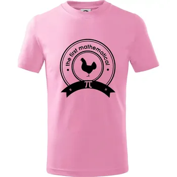 The First Mathematical - Tričko dětské bavlněné - 104-110cm / 3-4 roky ( Růžová )
