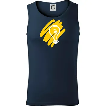 Pánská móda Žárovka splash - Tílko pánské Core - L ( Námořní modrá (velmi tmavá - téměř černá) )