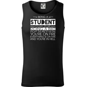 Being a student - bike - Tílko pánské Core - XL ( Černá )