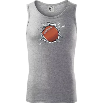 Americký fotbal míč v triku - Tílko pánské Core - 2XL ( Tmavě šedý melír )