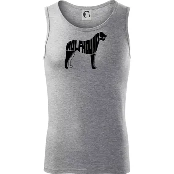 Pánské termoprádlo Vlkodav nápis v těle - Tílko pánské Core - XL ( Tmavě šedý melír )