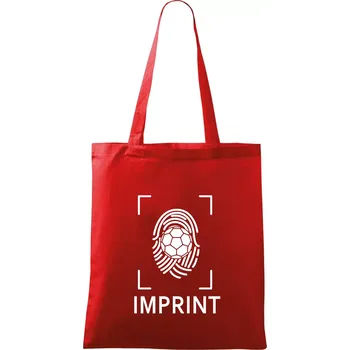 Házená imprint - Taška bavlněná - 42 x 38 cm ( Červená )