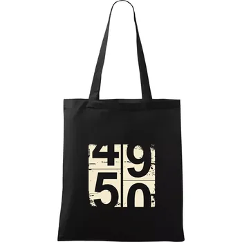 Nákupní taška Tachometr 50 - Taška bavlněná - 42 x 38 cm ( Černá )