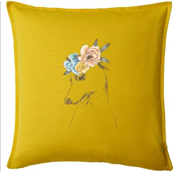 Polštář Chrt princezna - Polštář 50x50 - 50x50 - Pouze potah ( Žlutá )