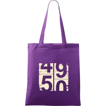 Tachometr 50 - Taška bavlněná - 42 x 38 cm ( Fialová )