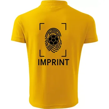 Pánská košile Házená imprint - Polokošile pánská Pique Polo 203 - 5XL ( Žlutá )