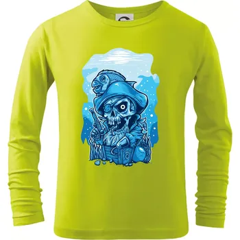 Dětská móda Starý mořský vlk - Triko dětské Long Sleeve - 104-110cm / 3-4 roky ( Limetková )