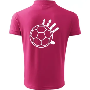 Pánská košile Házená míč ruka - Polokošile pánská Pique Polo 203 - S ( Purpurová )