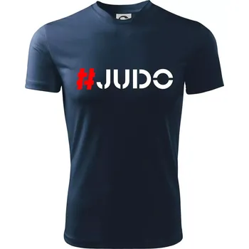 Judo Hashtag - Dětské triko sportovní (dresovina) - 158 cm/12 let ( Námořní modrá (velmi tmavá - téměř černá) )