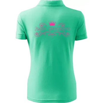 Jsem princezna - Vintage - Polokošile dámská Pique Polo - L ( Mátová )