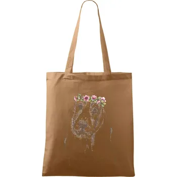 Basetí princezna - Taška bavlněná - 42 x 38 cm ( Cappuccino )