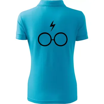 Harry - Brýle - Polokošile dámská Pique Polo - 3XL ( Světlý tyrkys )