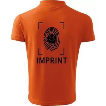 Pánská košile Házená imprint - Polokošile pánská Pique Polo 203 - 2XL ( Oranžová )
