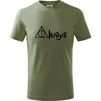 Harry - Always - Tričko dětské bavlněné - 134 cm/8 let ( Khaki )