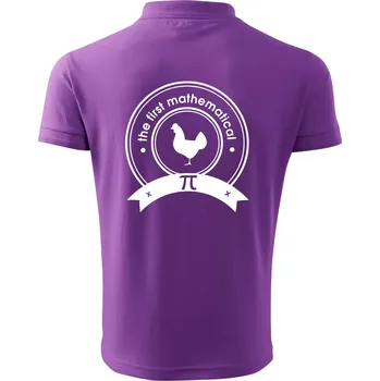 Pánská košile The First Mathematical - Polokošile pánská Pique Polo 203 - XL ( Fialová )