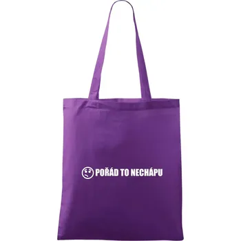 Nákupní taška Nechápu to - pořád to nechápu - Taška bavlněná - 42 x 38 cm ( Fialová )