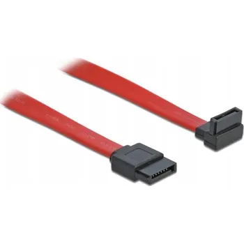 Kabel do PC Delock SATA - SATA kabel, 0.3m Červený