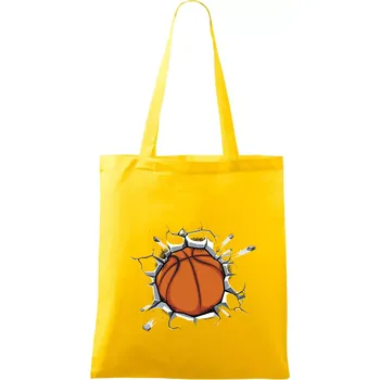 Nákupní taška Basketbal míč v triku - Taška bavlněná - 42 x 38 cm ( Žlutá )