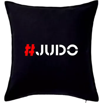 Polštář Judo Hashtag - Polštář 50x50 - 50x50 - Pouze potah ( Černá )