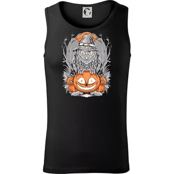 Dýně a sova - Tílko pánské Core - XL ( Černá )