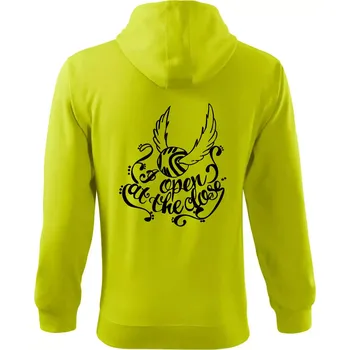 Pánská móda Harry - Zlatonka - Mikina s kapucí na zip trendy zipper - 2XL ( Limetková )