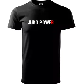 Pánské tričko Judo power - Triko extra velké (5-8XL) - 7XL ( Černá )