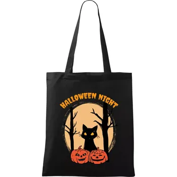 Nákupní taška Halloween Night - Taška bavlněná - 42 x 38 cm ( Černá )