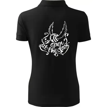 Harry - Zlatonka - Polokošile dámská Pique Polo - XS ( Černá )