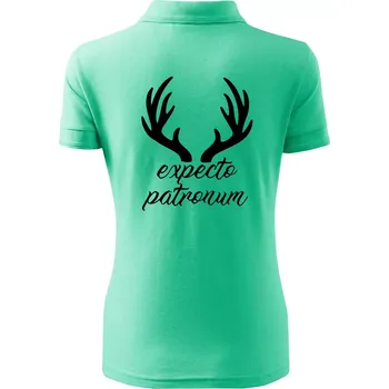 Harry - Expecto patronum - Polokošile dámská Pique Polo - L ( Mátová )